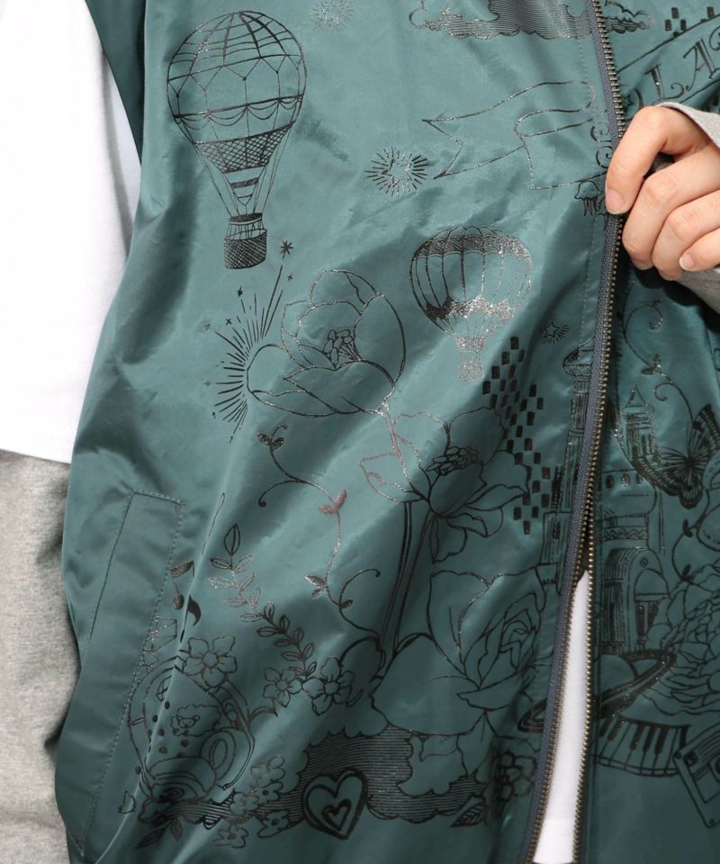 メルヘン柄ラメプリントベスト-25