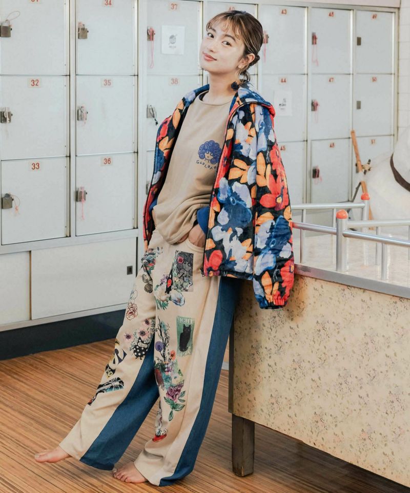 UNITED COLORS OF BENETTON 花柄ブルゾン 143707_34492134730a1af32ffe766