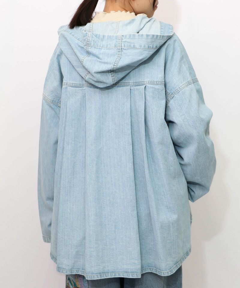 星座モチーフ刺繍 デニムブルゾン-9