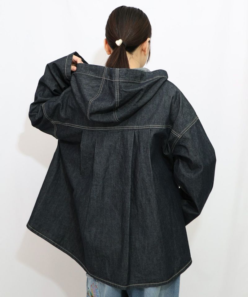 星座モチーフ刺繍 デニムブルゾン-13