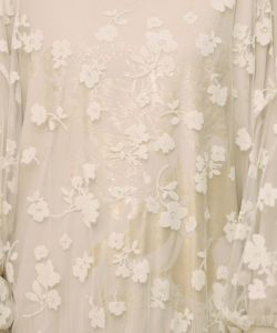 花束柄箔プリントチュール重ねプルオーバー-14