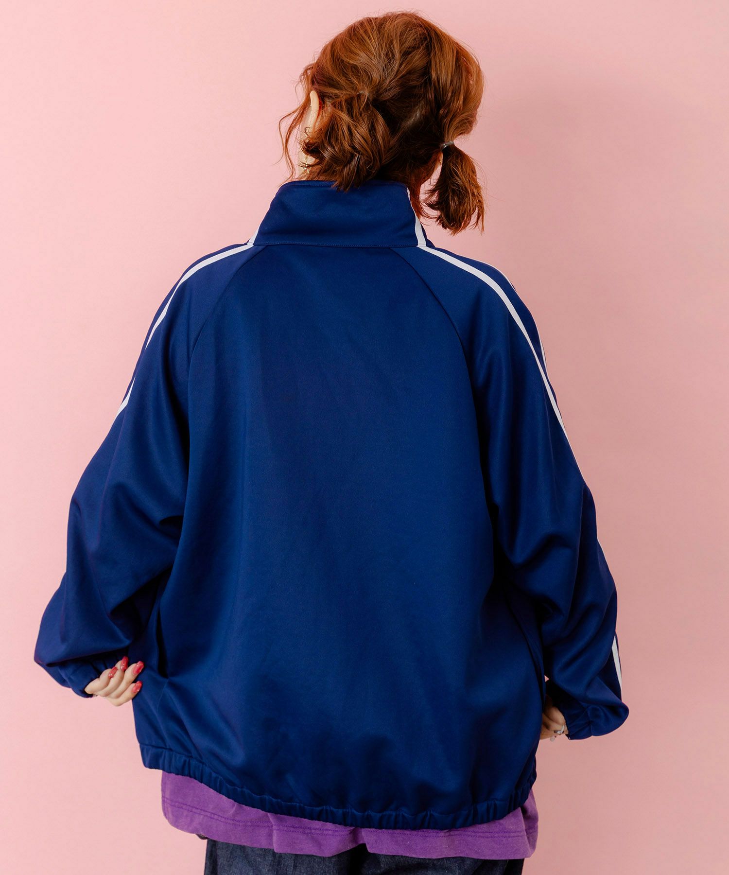 ウサギと龍刺繍 カンフーボタンジャージ-5