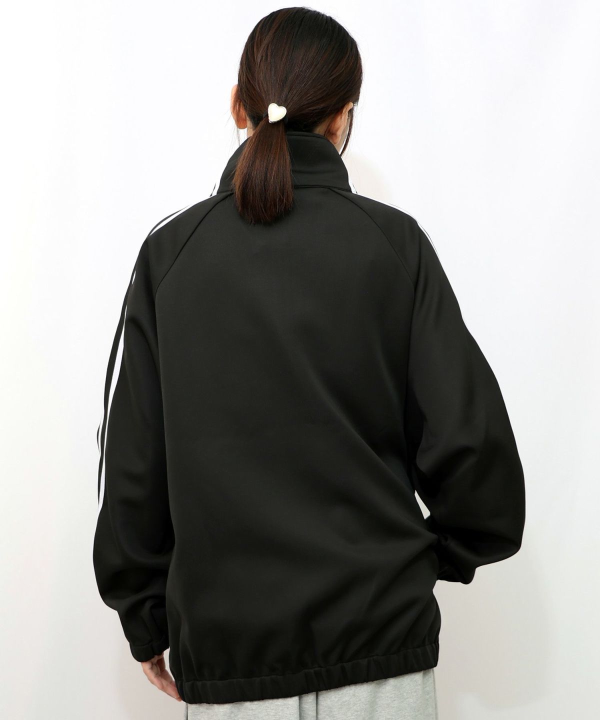 ウサギと龍刺繍 カンフーボタンジャージ-10