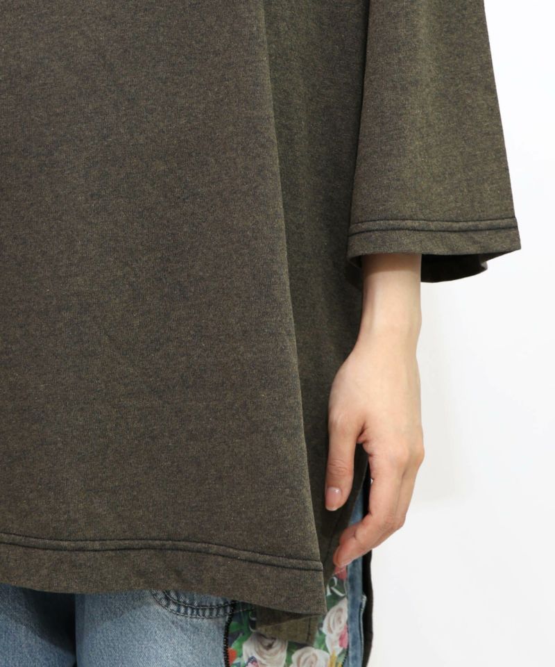 覇璃帝飯店ケミカル加工8分袖Tシャツ-23