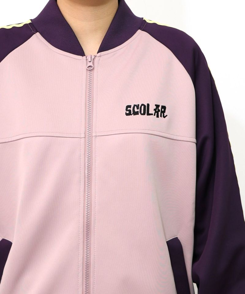 花とスカラー刺繍 ジャージブルゾン-28