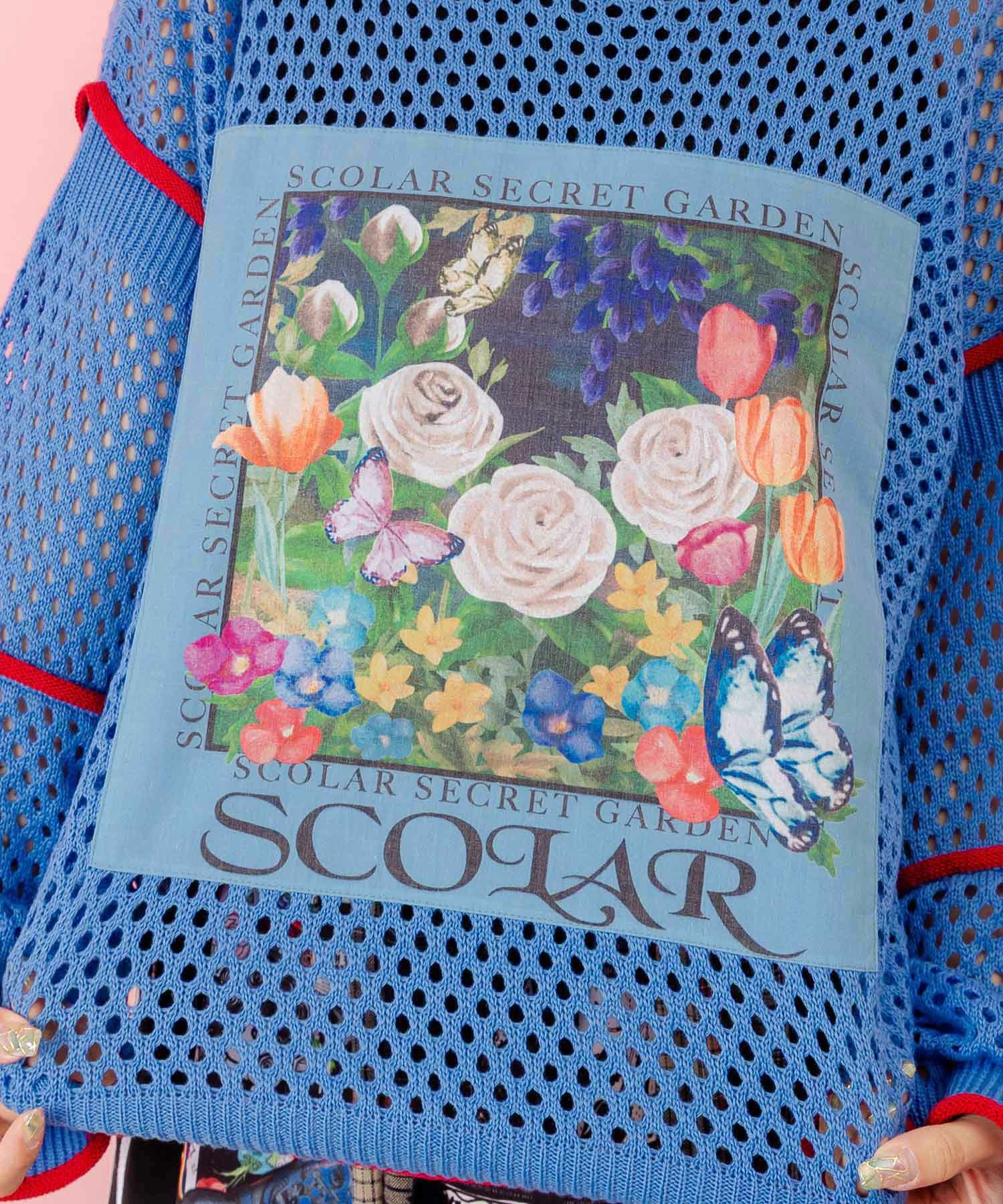 RK-4416　092工房 153611：花アップリケ2WAYメッシュプルオーバーの通販-ScoLar