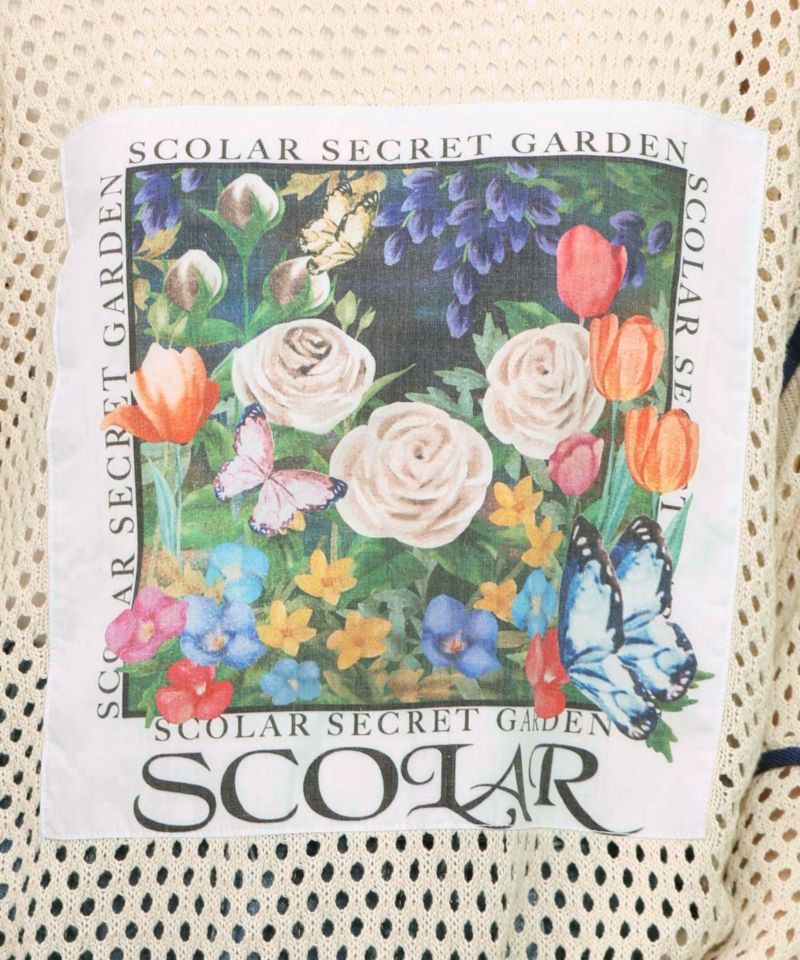 花アップリケ2WAYメッシュプルオーバー-14