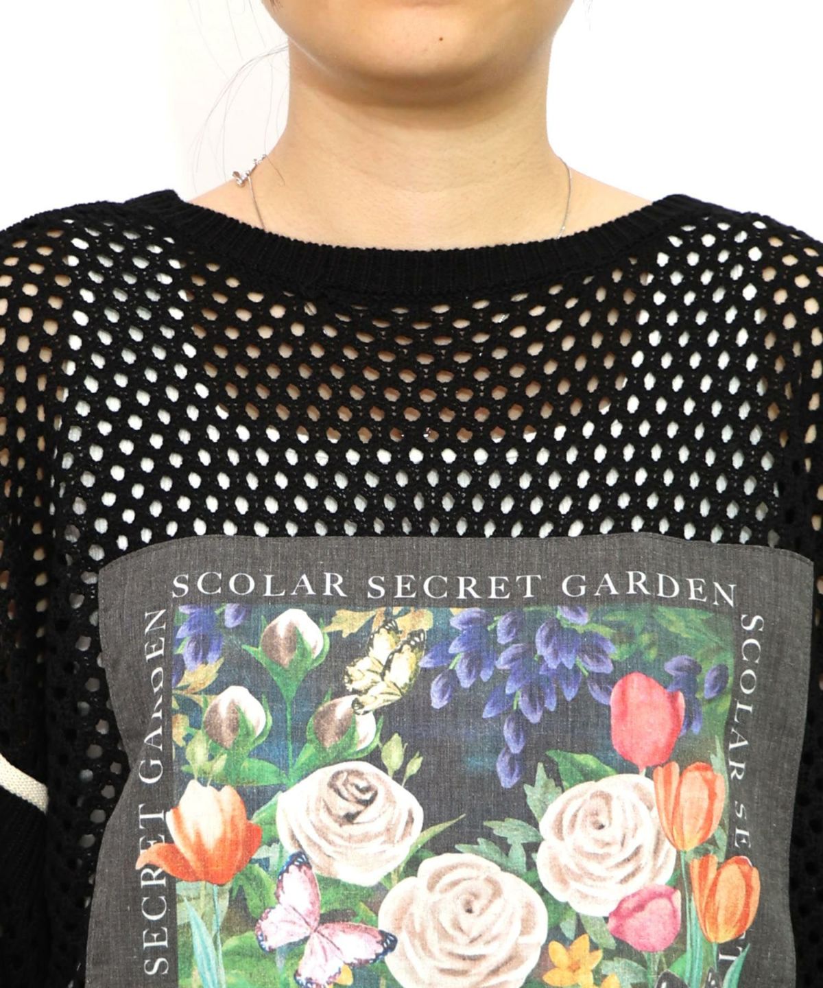 花アップリケ2WAYメッシュプルオーバー-23