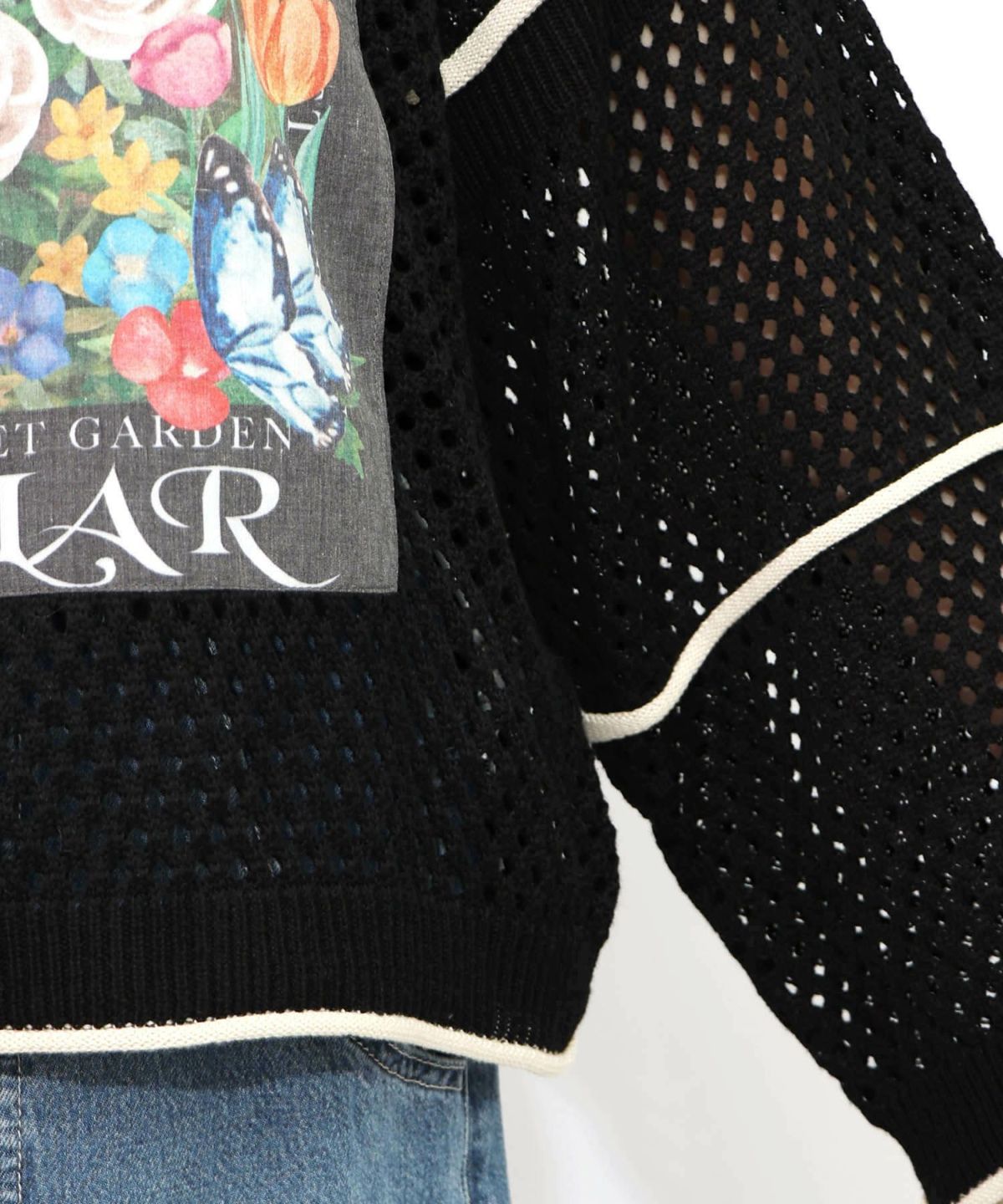 花アップリケ2WAYメッシュプルオーバー-27