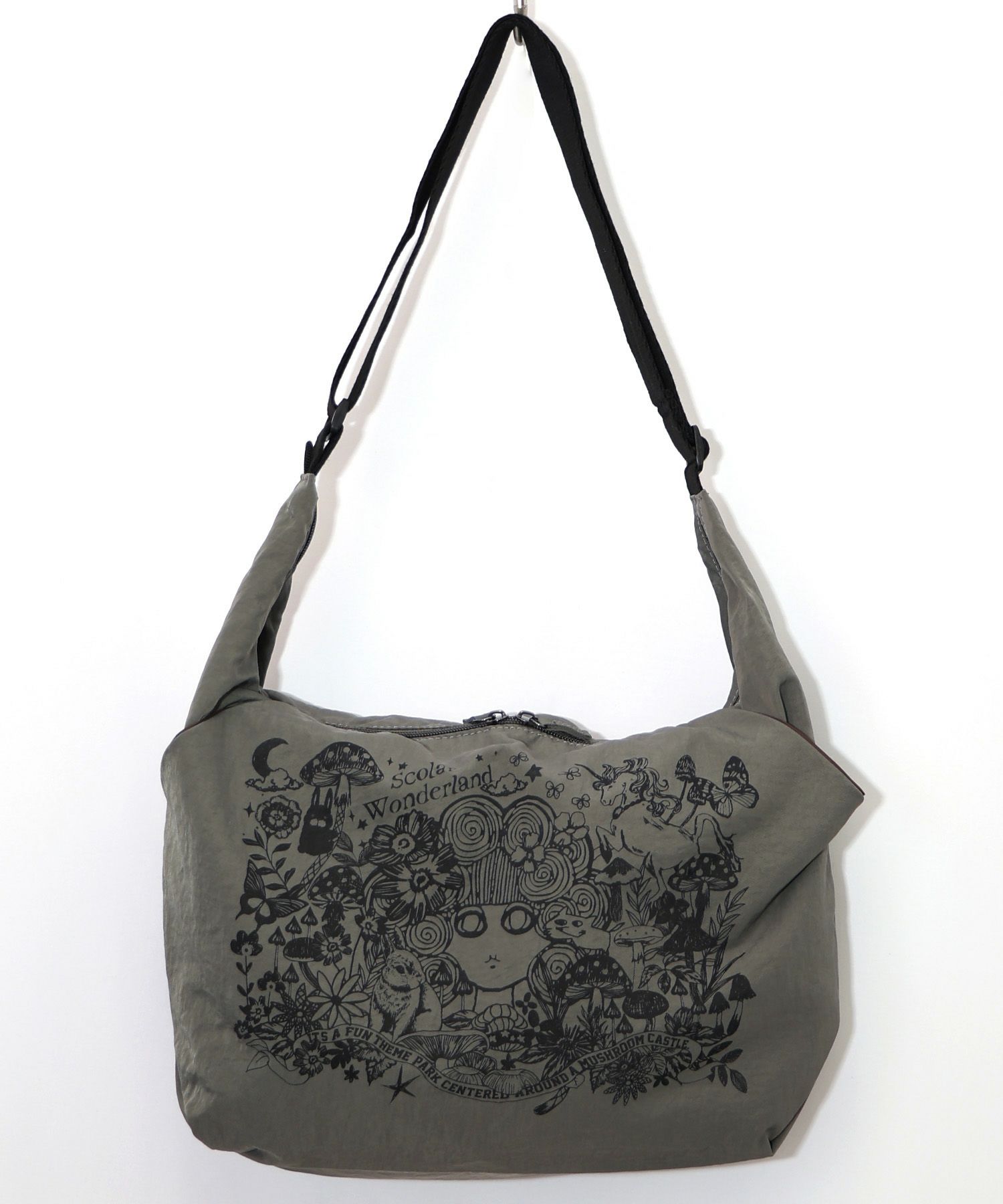 シワ加工スカラーちゃん柄ショルダーバッグ-4