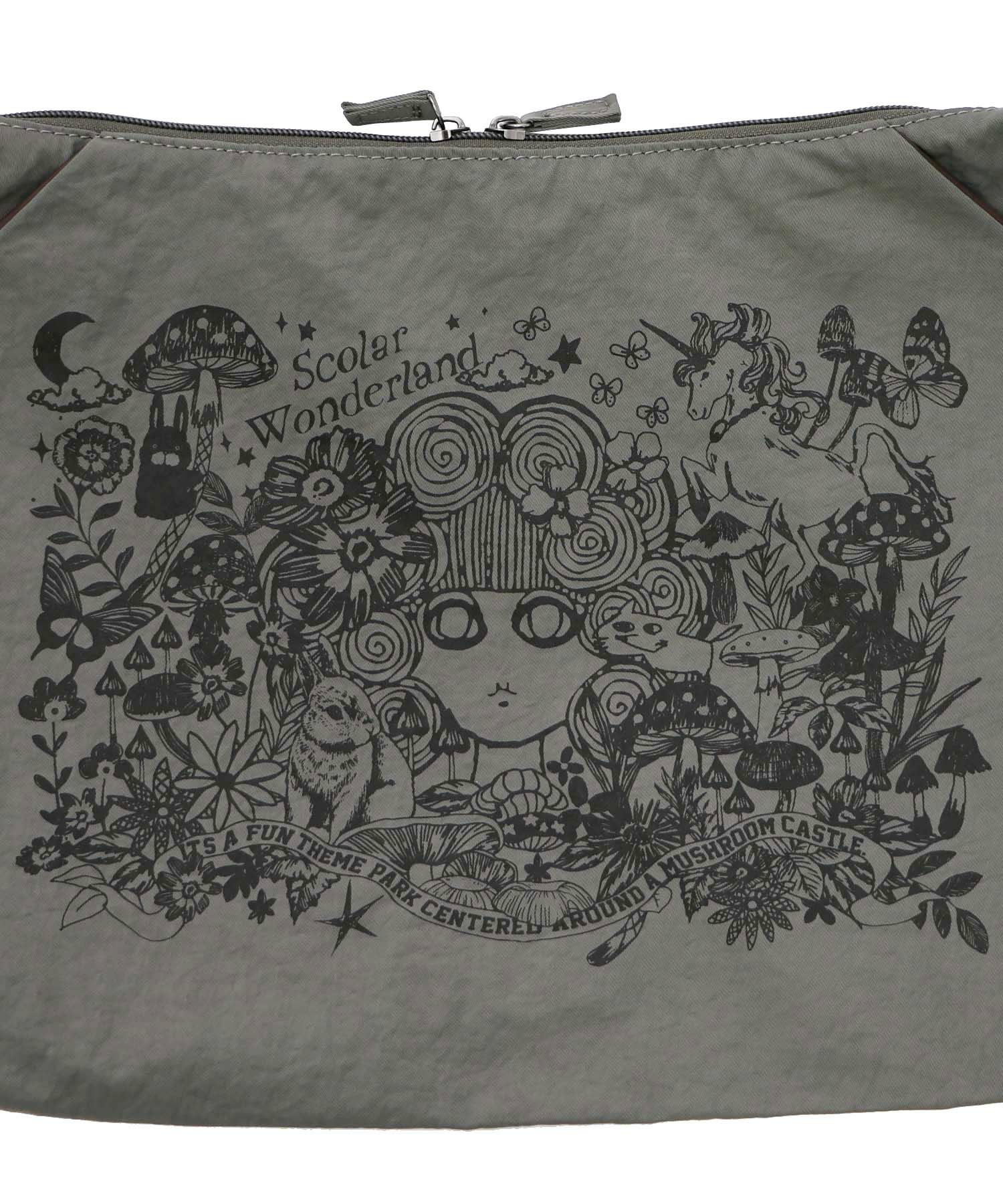 シワ加工スカラーちゃん柄ショルダーバッグ-5