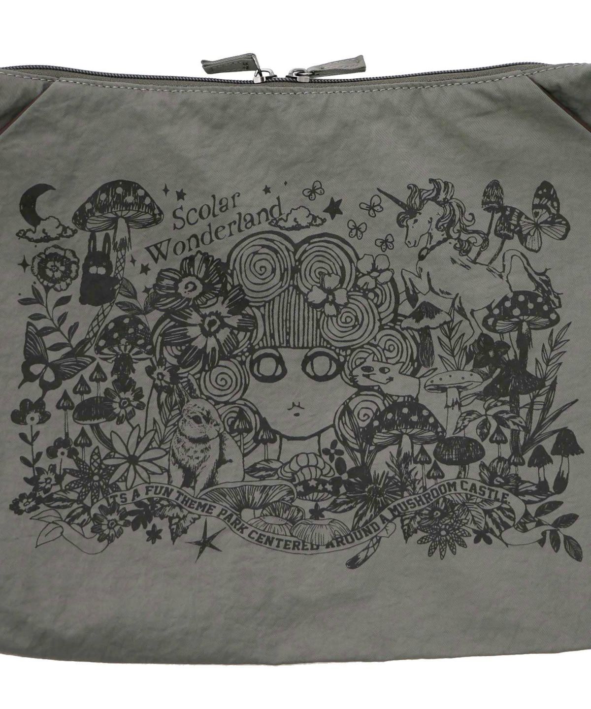 シワ加工スカラーちゃん柄ショルダーバッグ-5