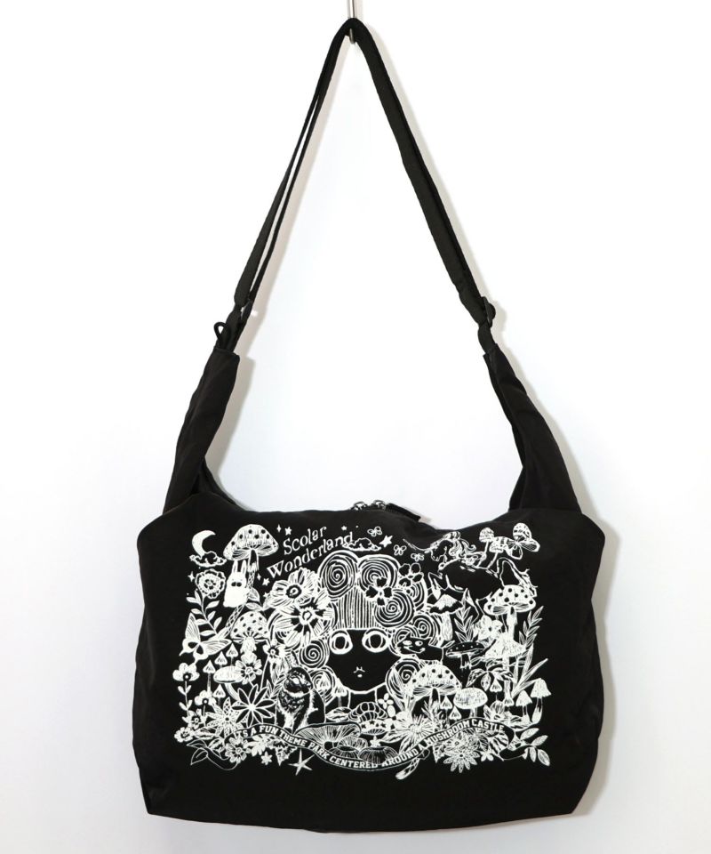 シワ加工スカラーちゃん柄ショルダーバッグ-6