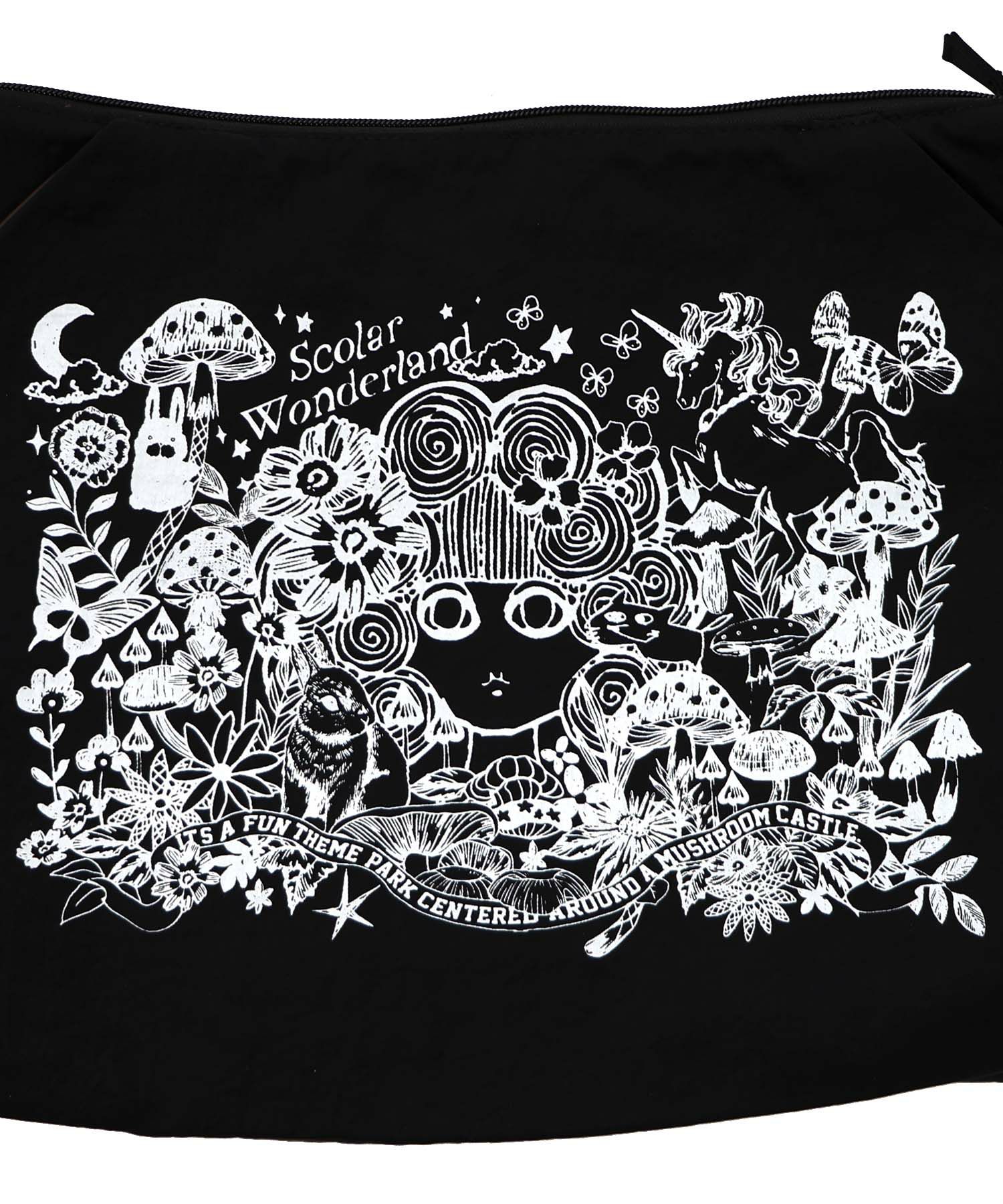 シワ加工スカラーちゃん柄ショルダーバッグ-7