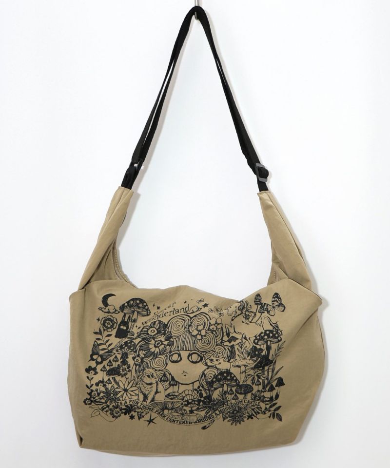 シワ加工スカラーちゃん柄ショルダーバッグ-8