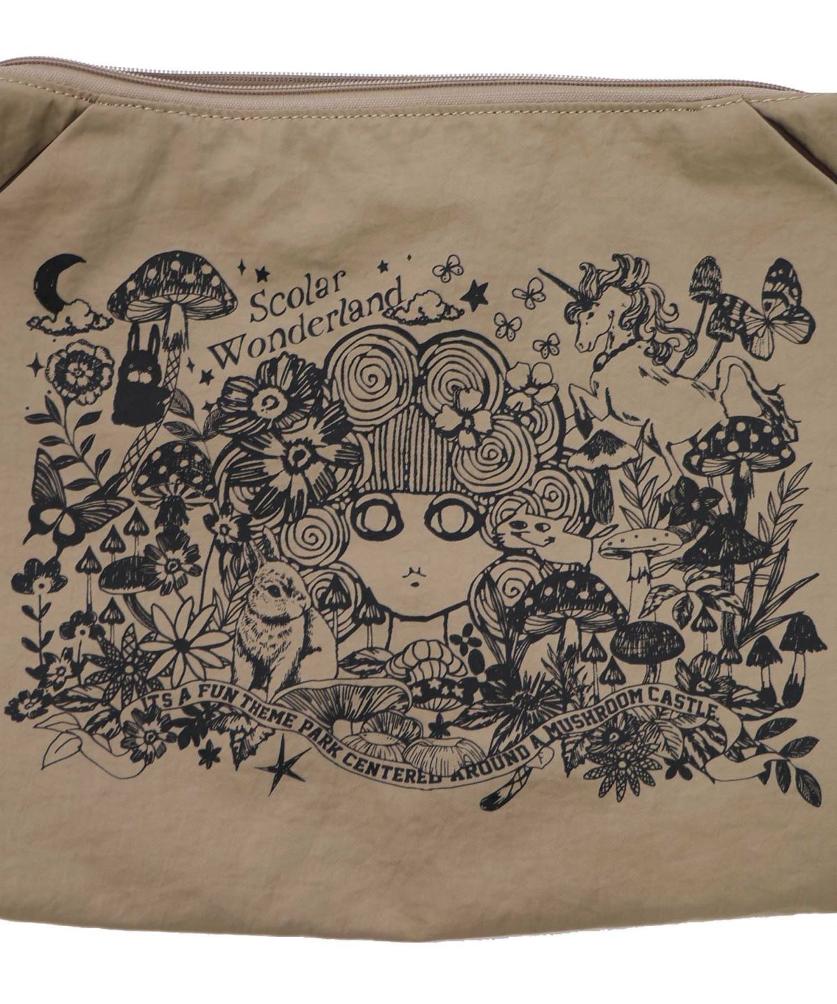 シワ加工スカラーちゃん柄ショルダーバッグ-9