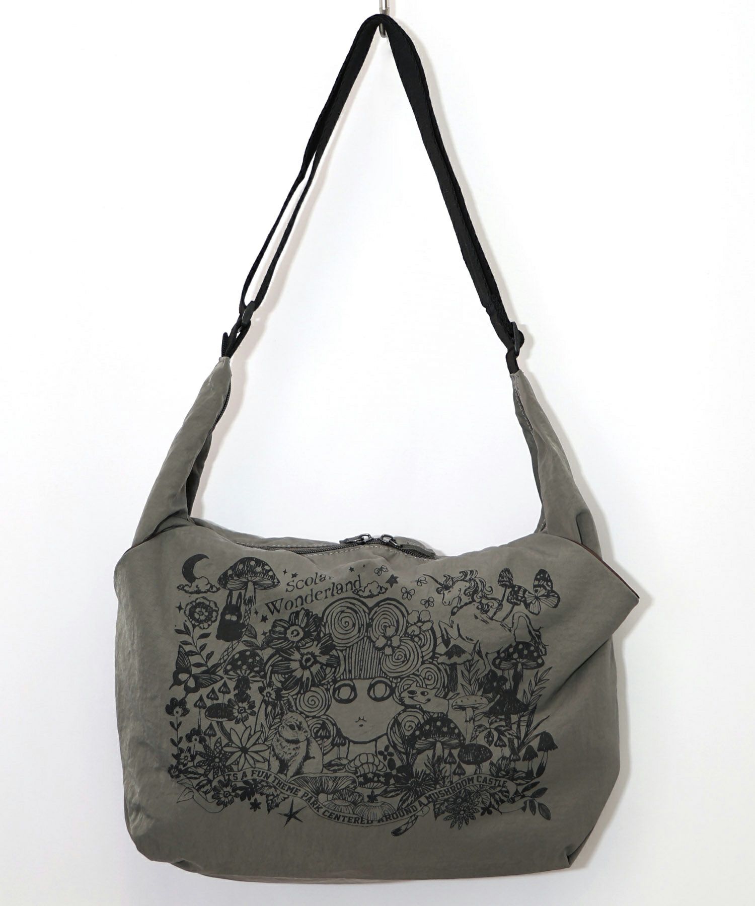 シワ加工スカラーちゃん柄ショルダーバッグ-10