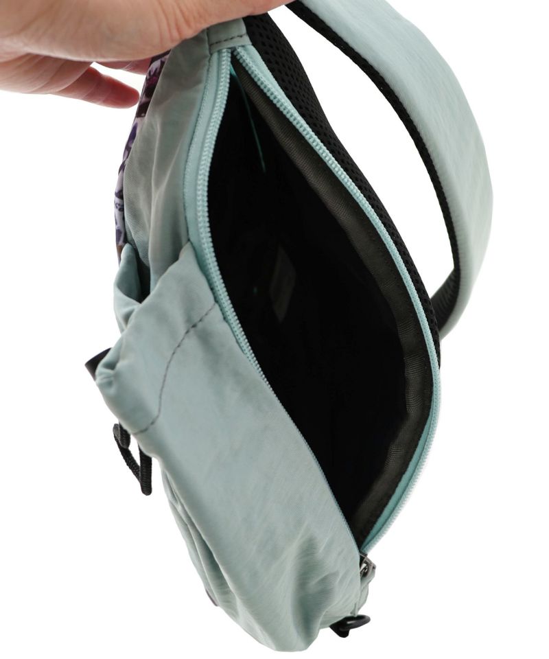 POP柄切替シワ加工 Wボトルポケットバッグ-12