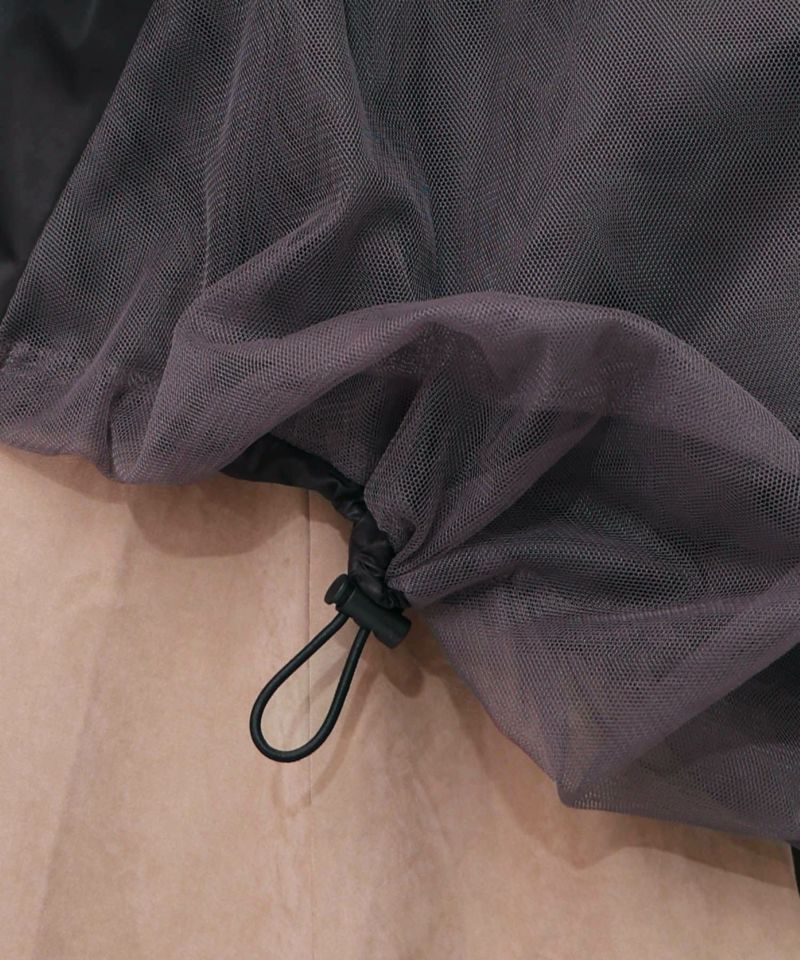 キツネと花刺繍 チュール重ねブルゾン-21