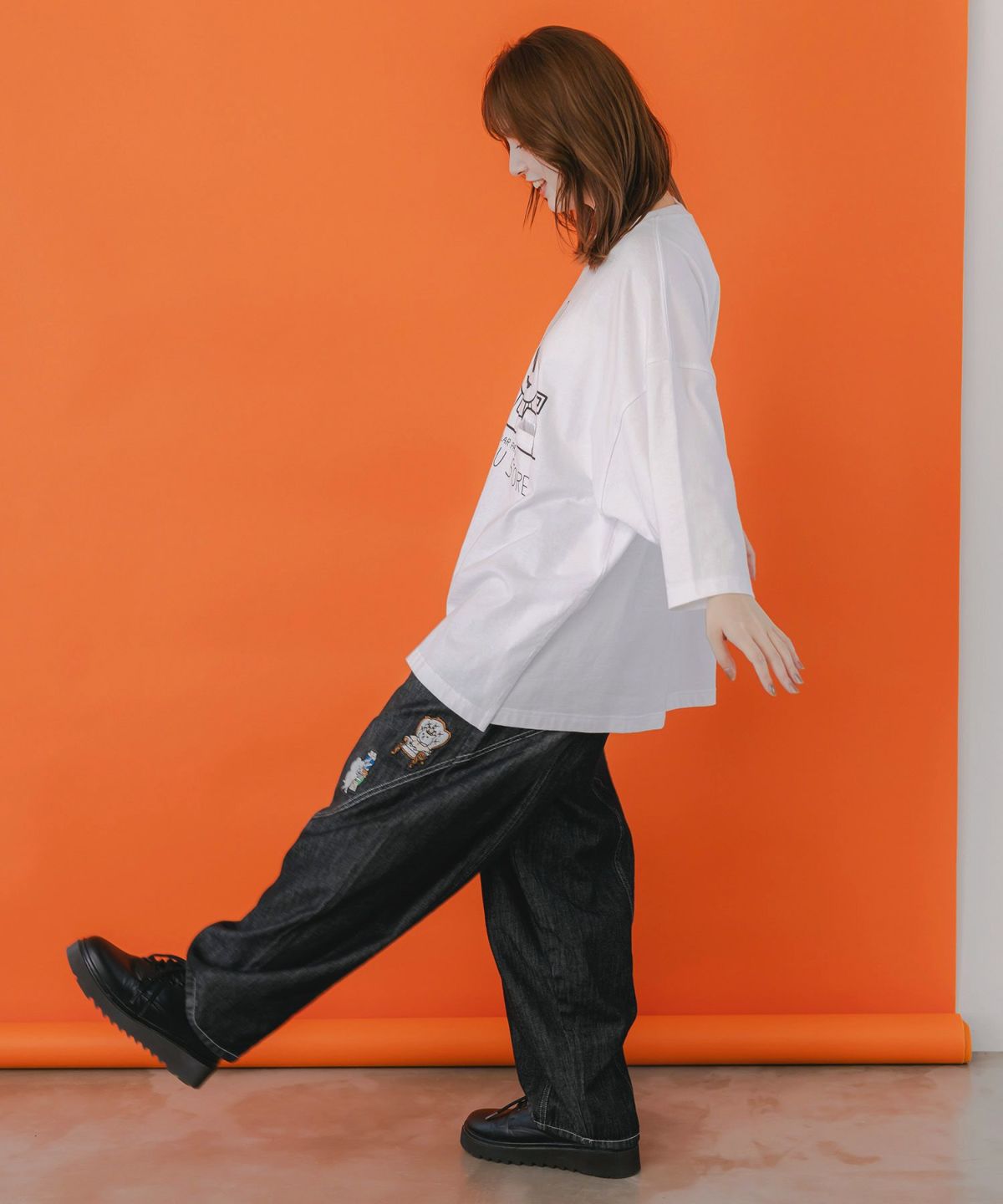 虚無ストアでお買い物 刺繍パンツ-5