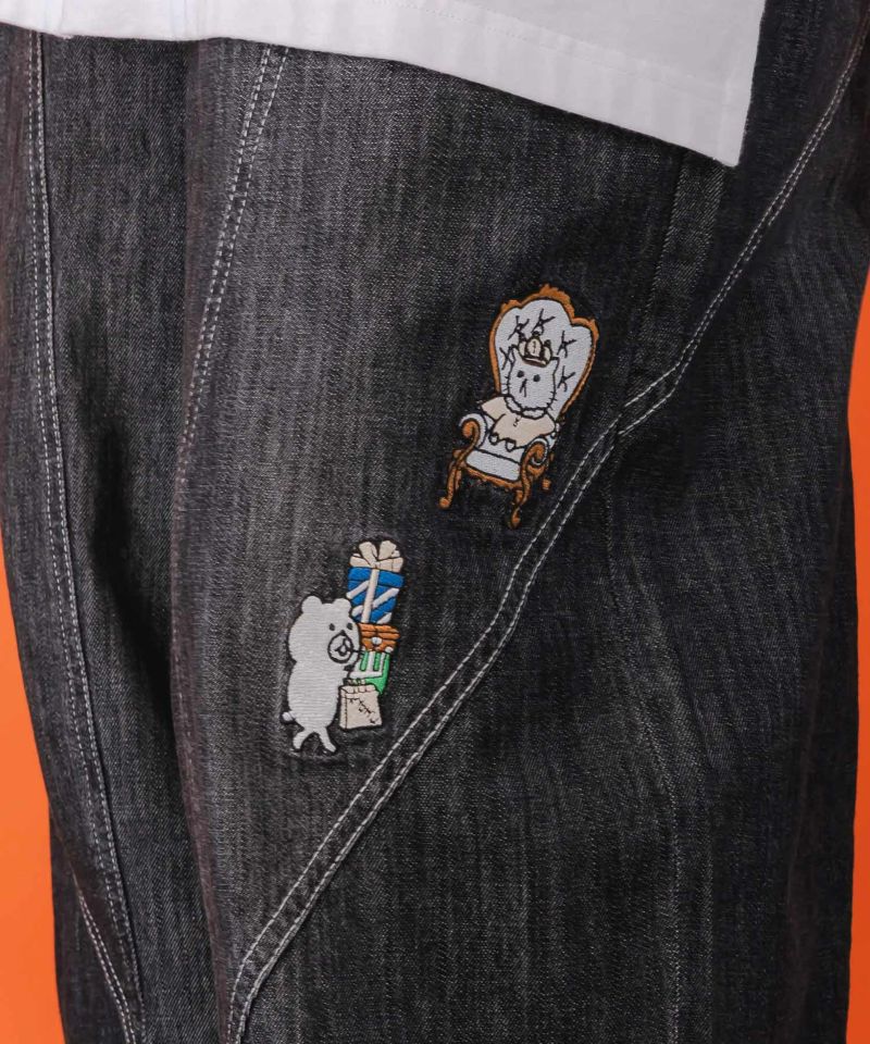 虚無ストアでお買い物 刺繍パンツ-7