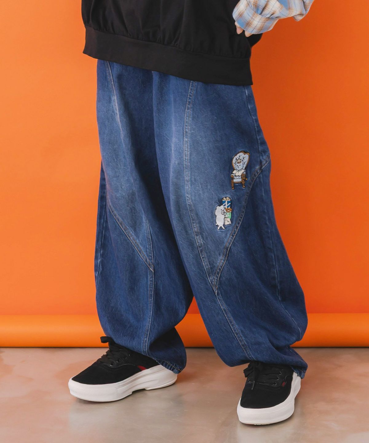 虚無ストアでお買い物 刺繍パンツ-9