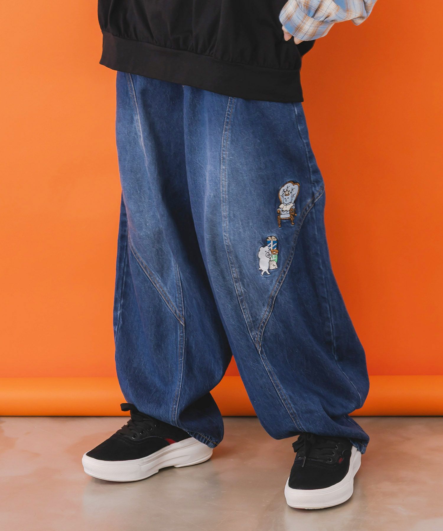 虚無ストアでお買い物 刺繍パンツ-9