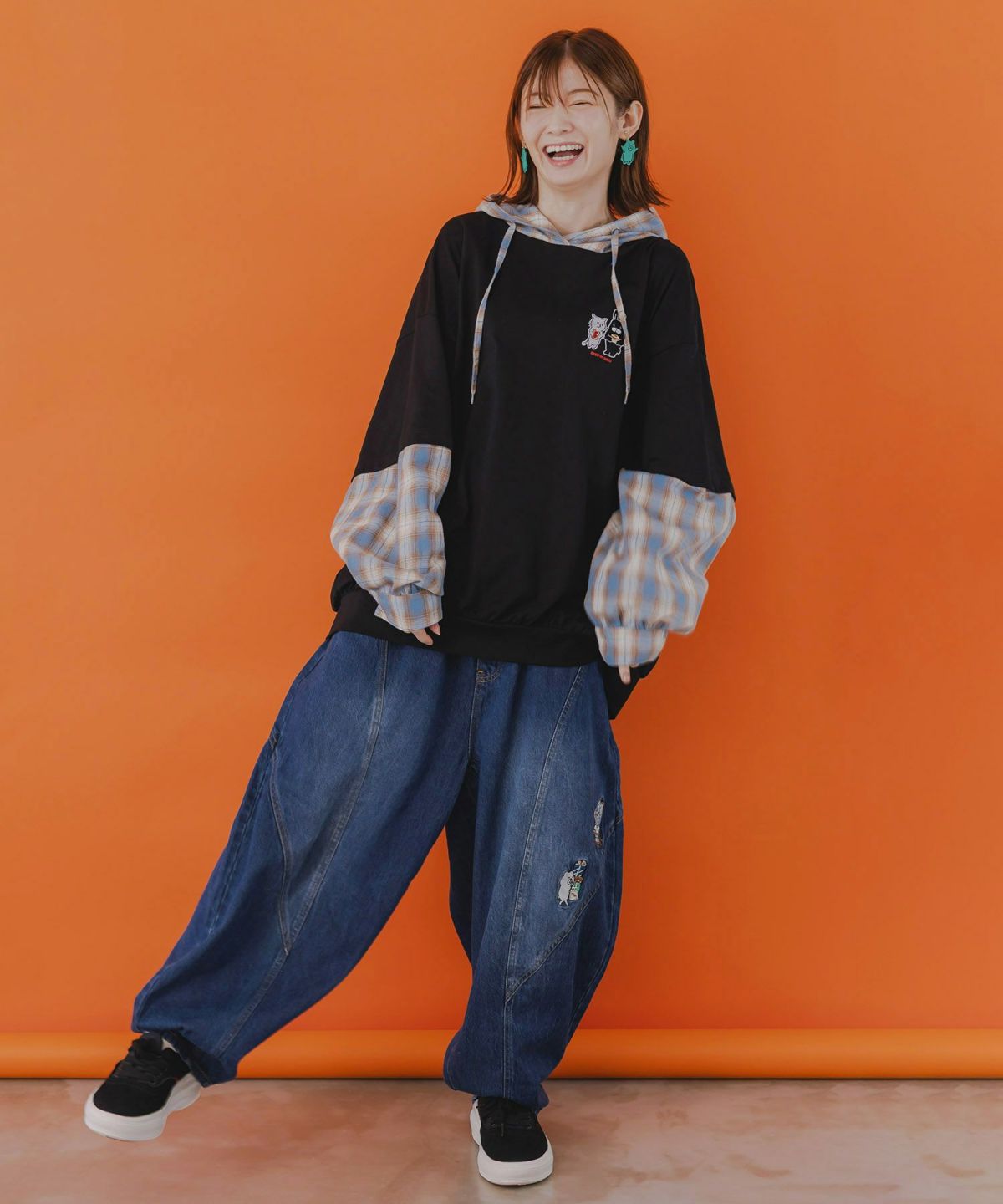 虚無ストアでお買い物 刺繍パンツ-10