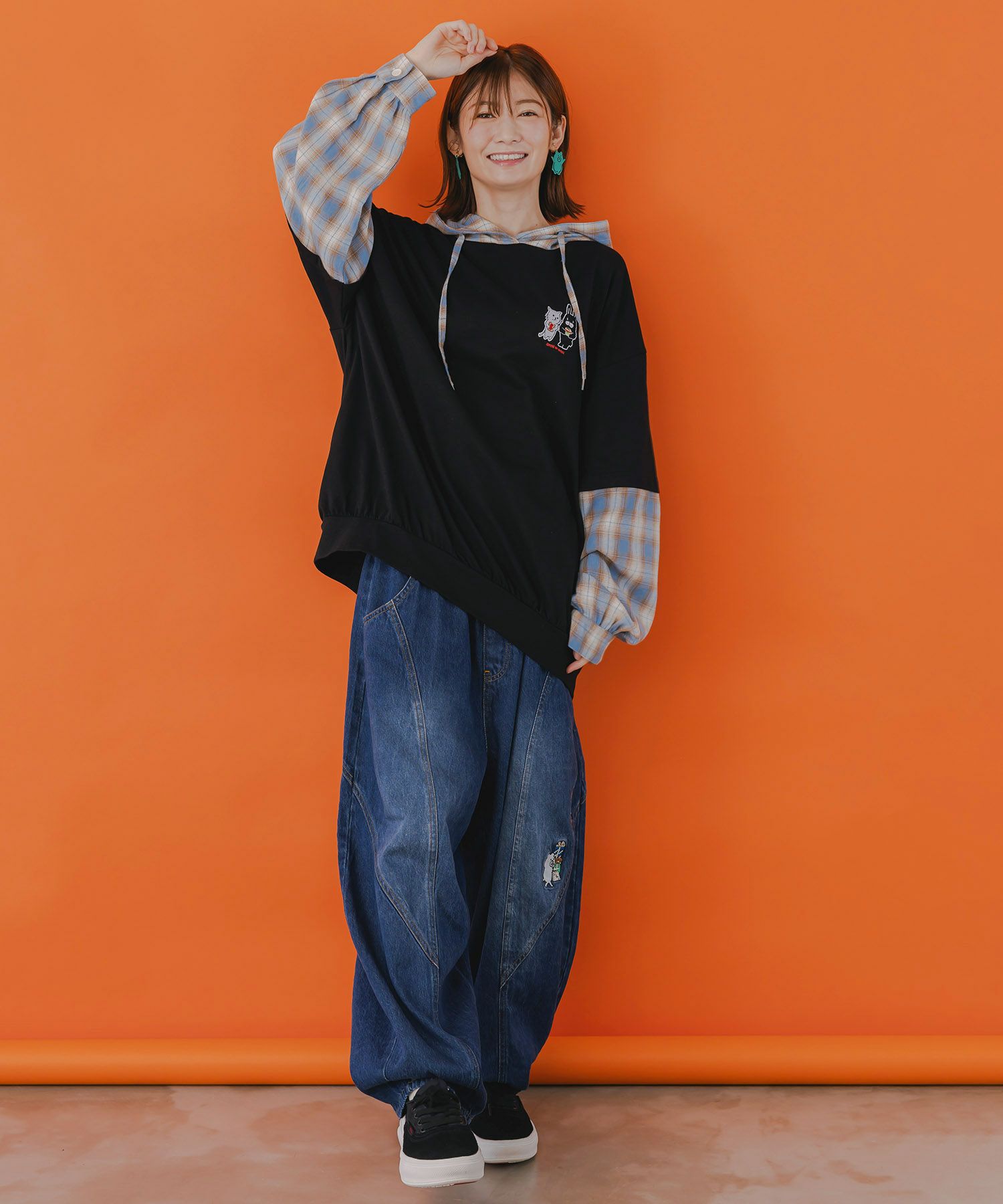 353117：虚無ストアでお買い物 刺繍パンツの通販-ScoLar 