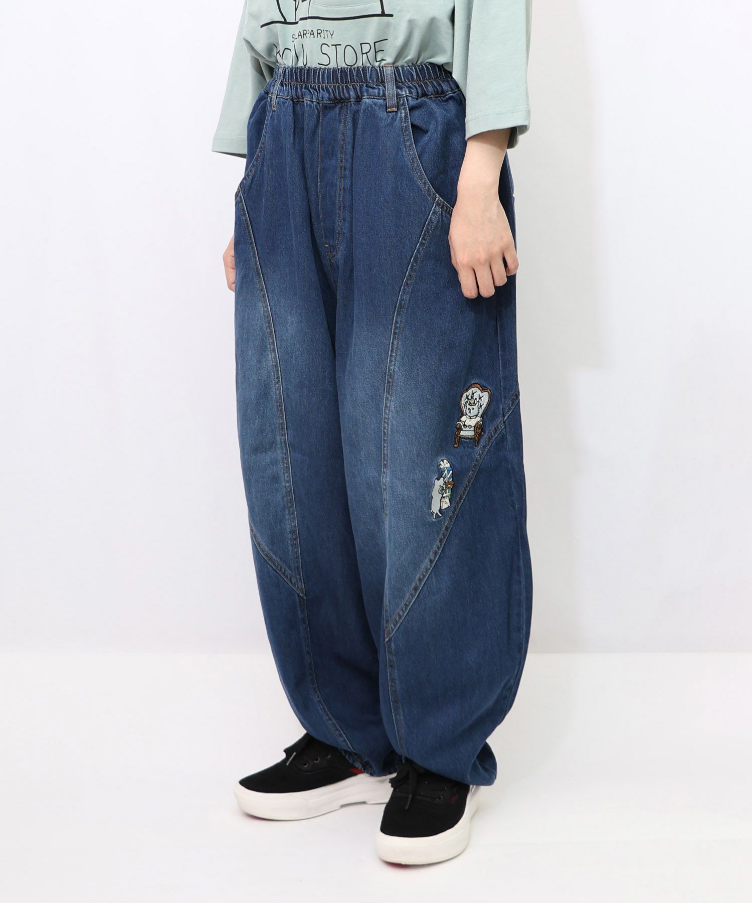 353117：虚無ストアでお買い物 刺繍パンツの通販-ScoLar