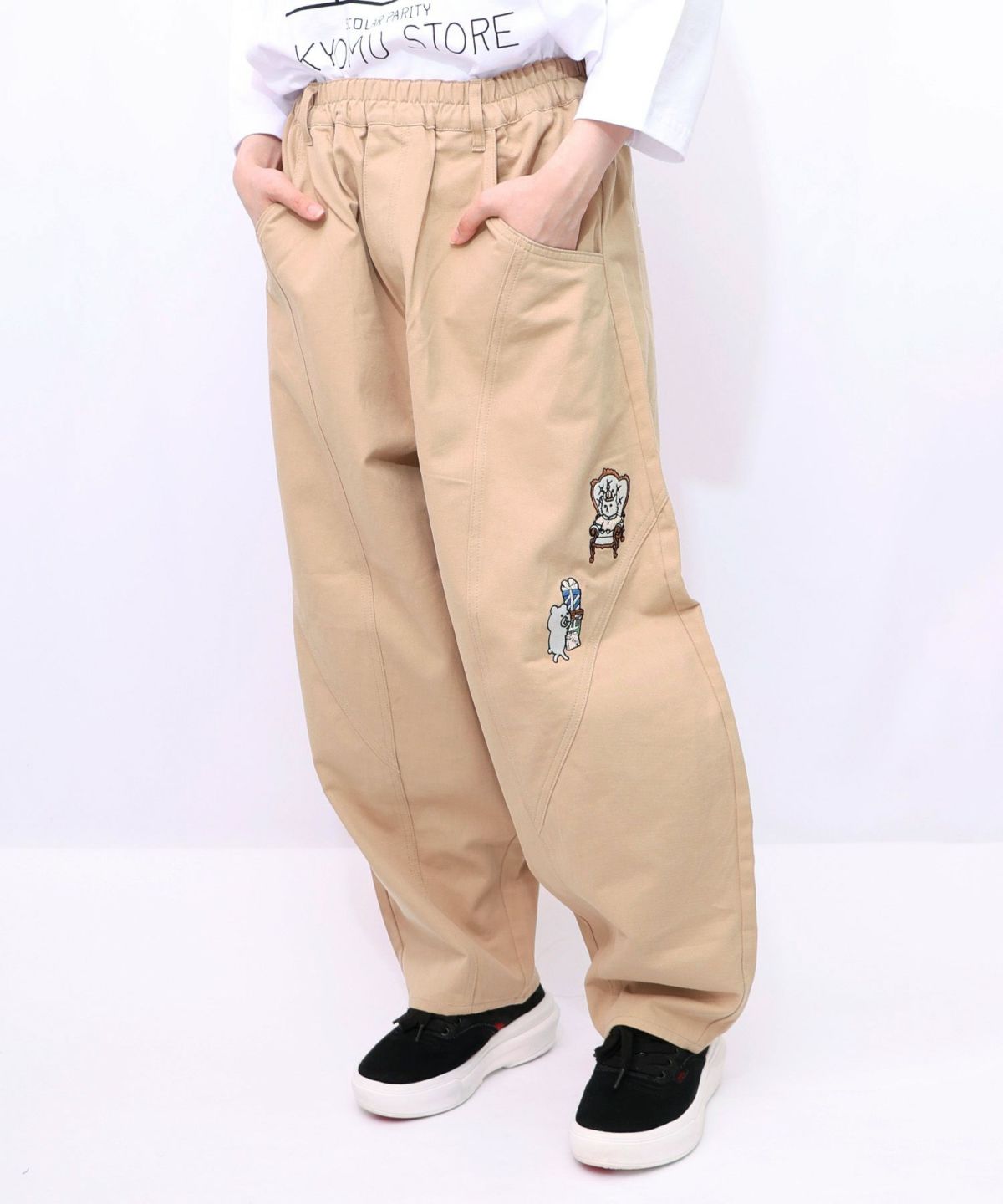 虚無ストアでお買い物 刺繍パンツ-23