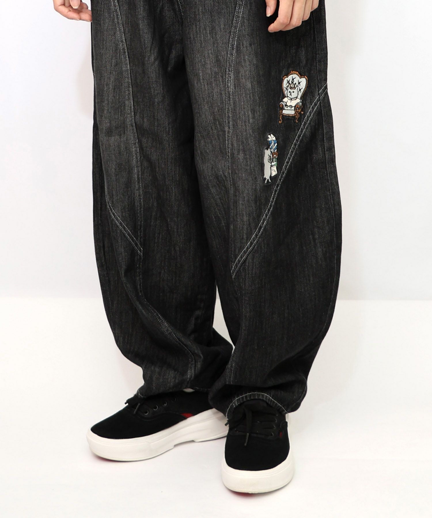 虚無ストアでお買い物 刺繍パンツ-26