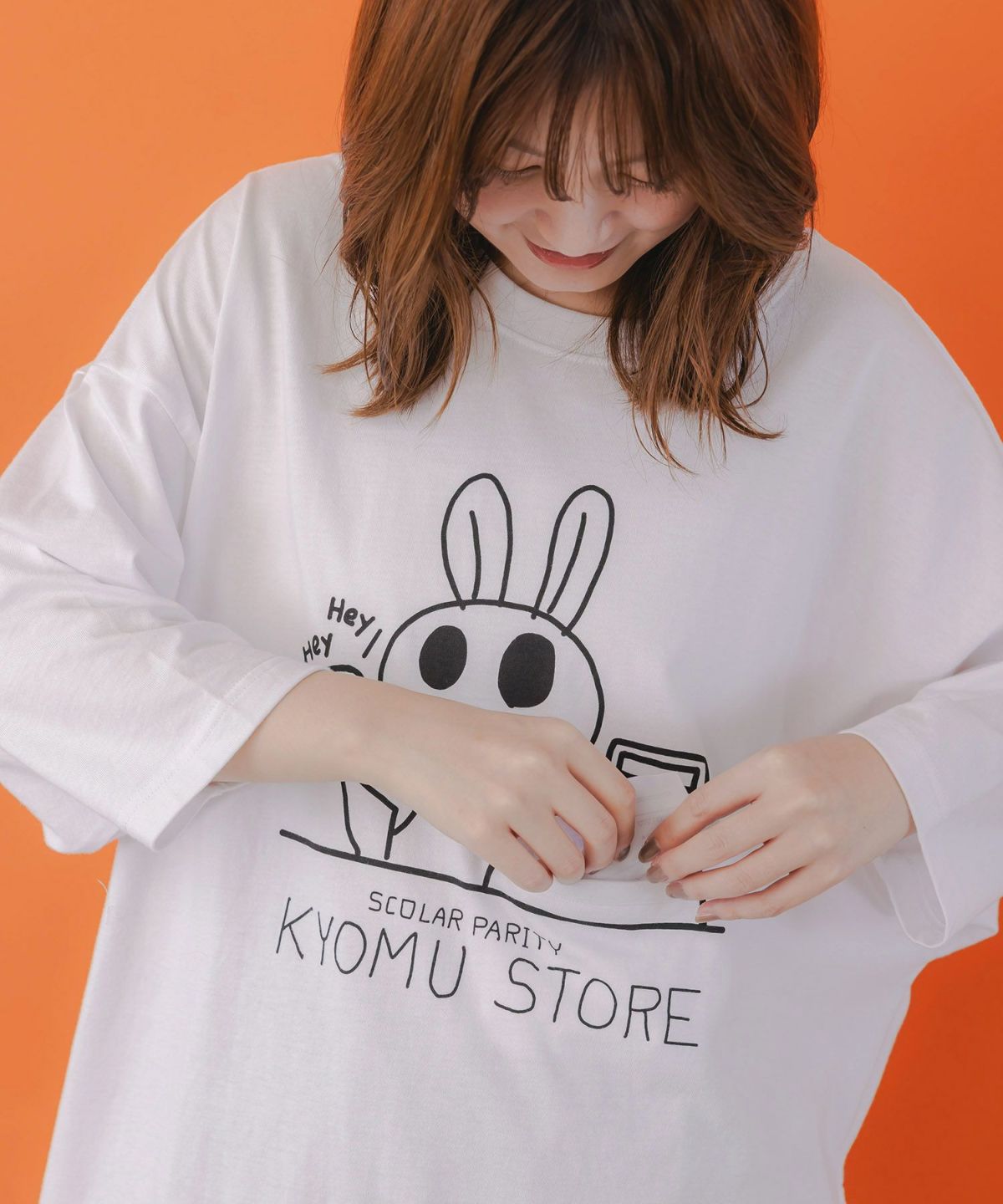 虚無ストアでお買い物柄 Tシャツ-6