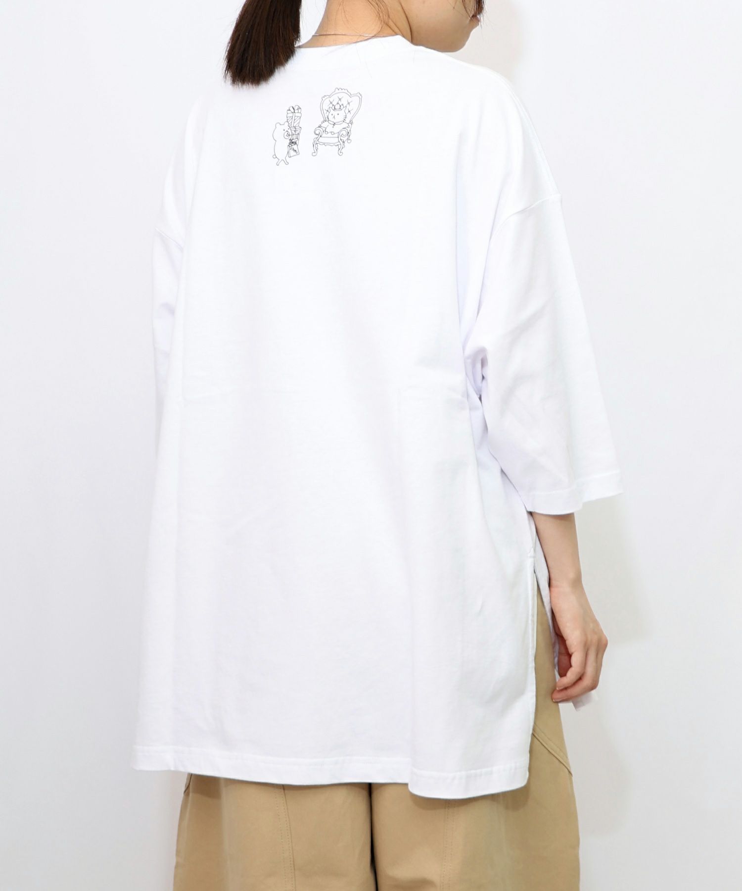 虚無ストアでお買い物柄 Tシャツ-11