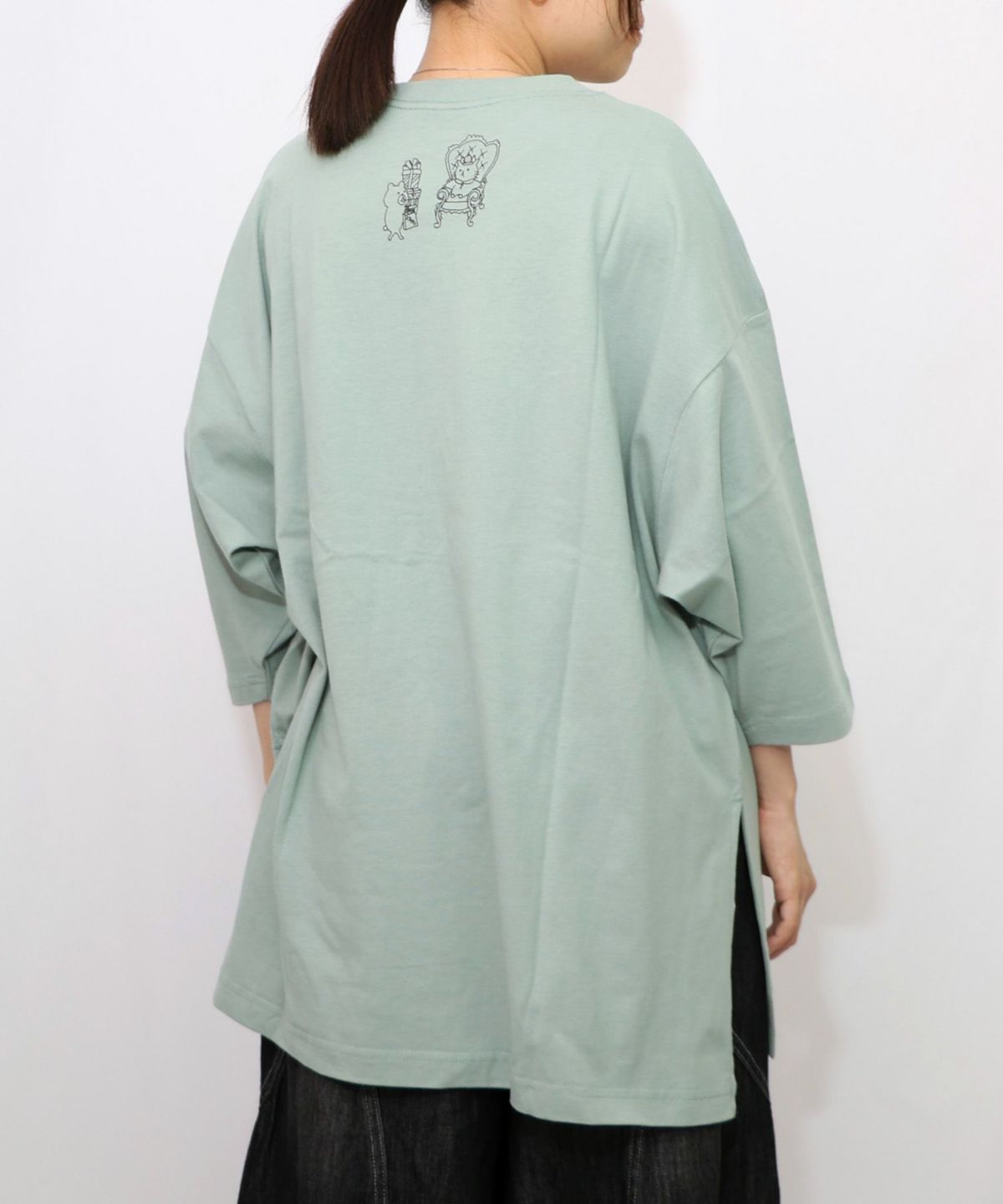 虚無ストアでお買い物柄 Tシャツ-19