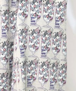 ネコパフェ・蝶柄 ベロアプリーツパンツ-15