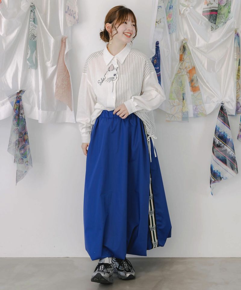 【新品未使用】NEEDLES バルーントラックスカート NEEDLES - Balloon Track Skirt - Bright Jersey - RED