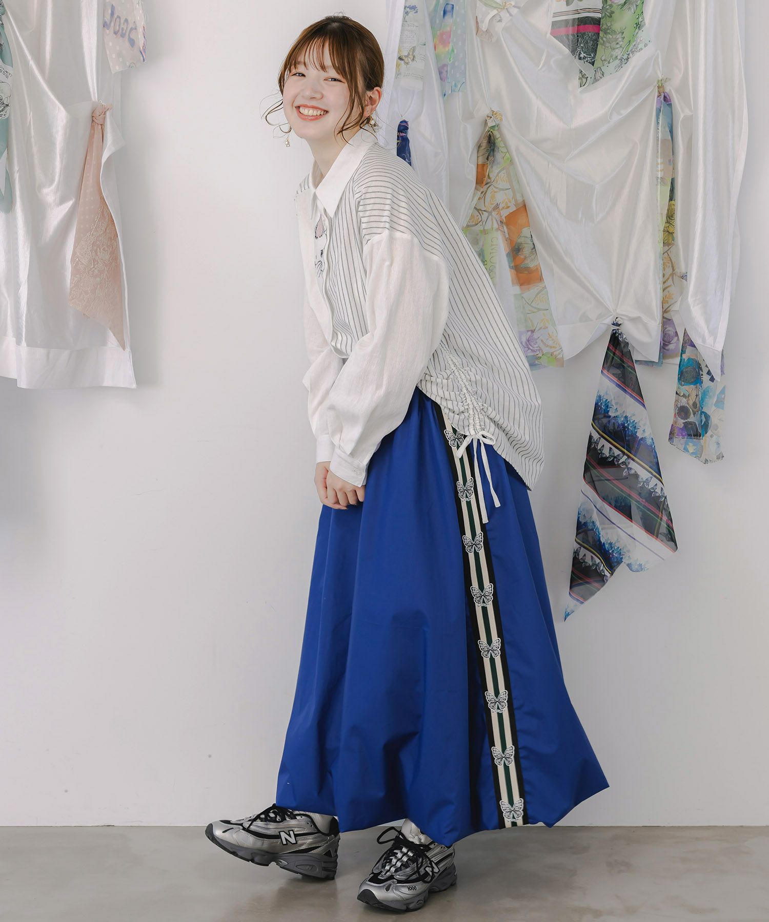 蝶ラインテープバルーンスカート-4