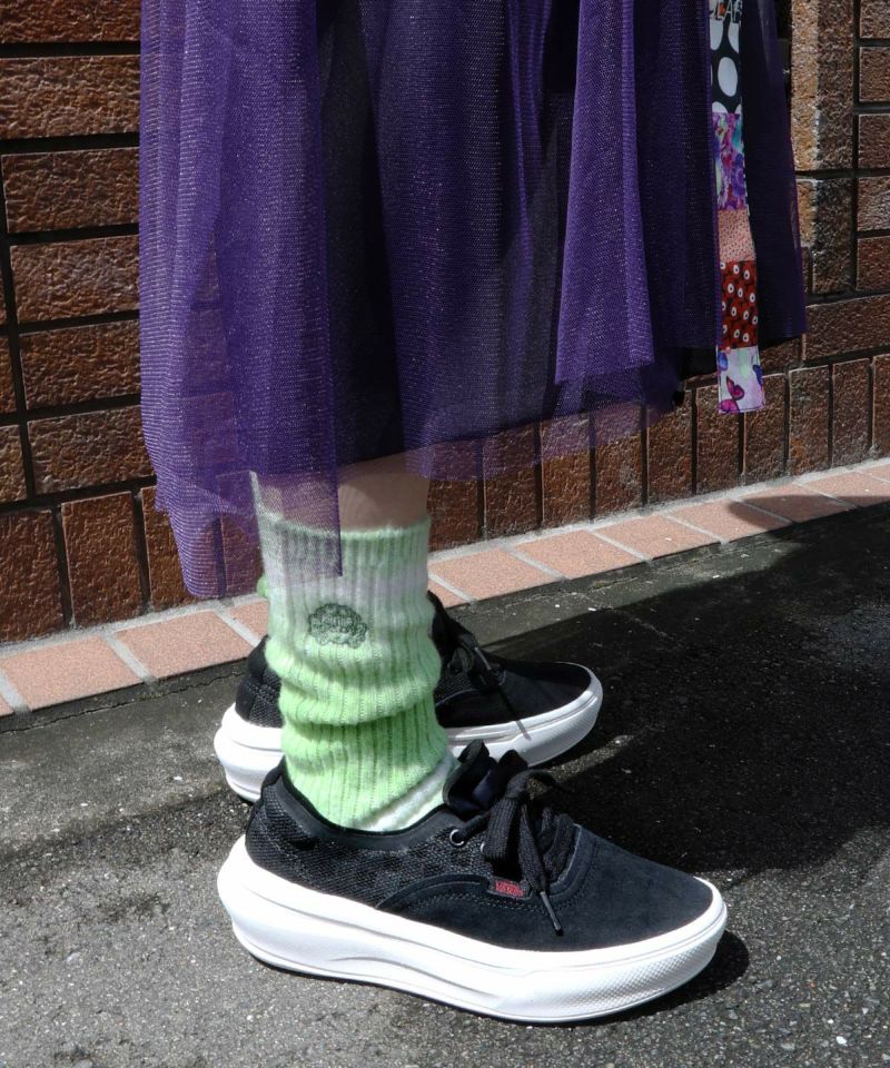スカラーちゃんロゴ刺繍グラデーションソックス-1