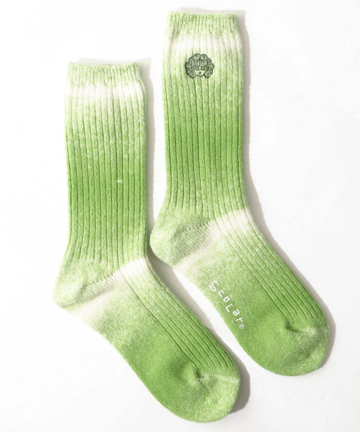 スカラーちゃんロゴ刺繍グラデーションソックス-6