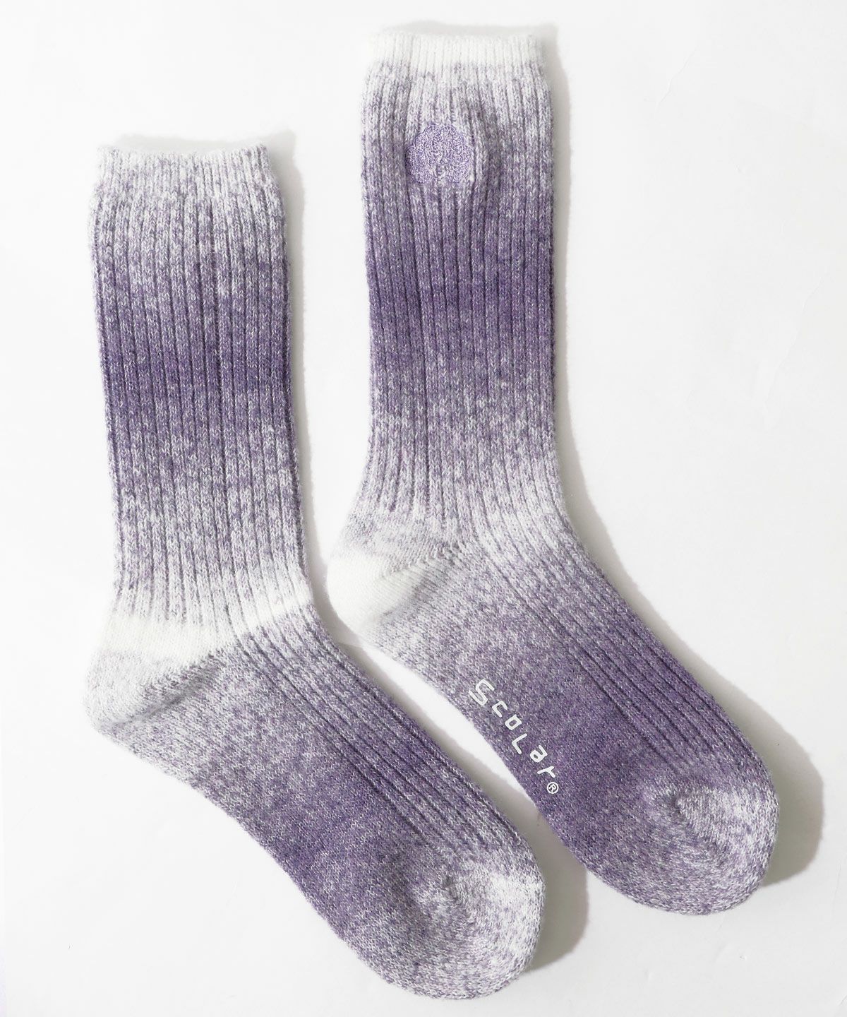 スカラーちゃんロゴ刺繍グラデーションソックス-12