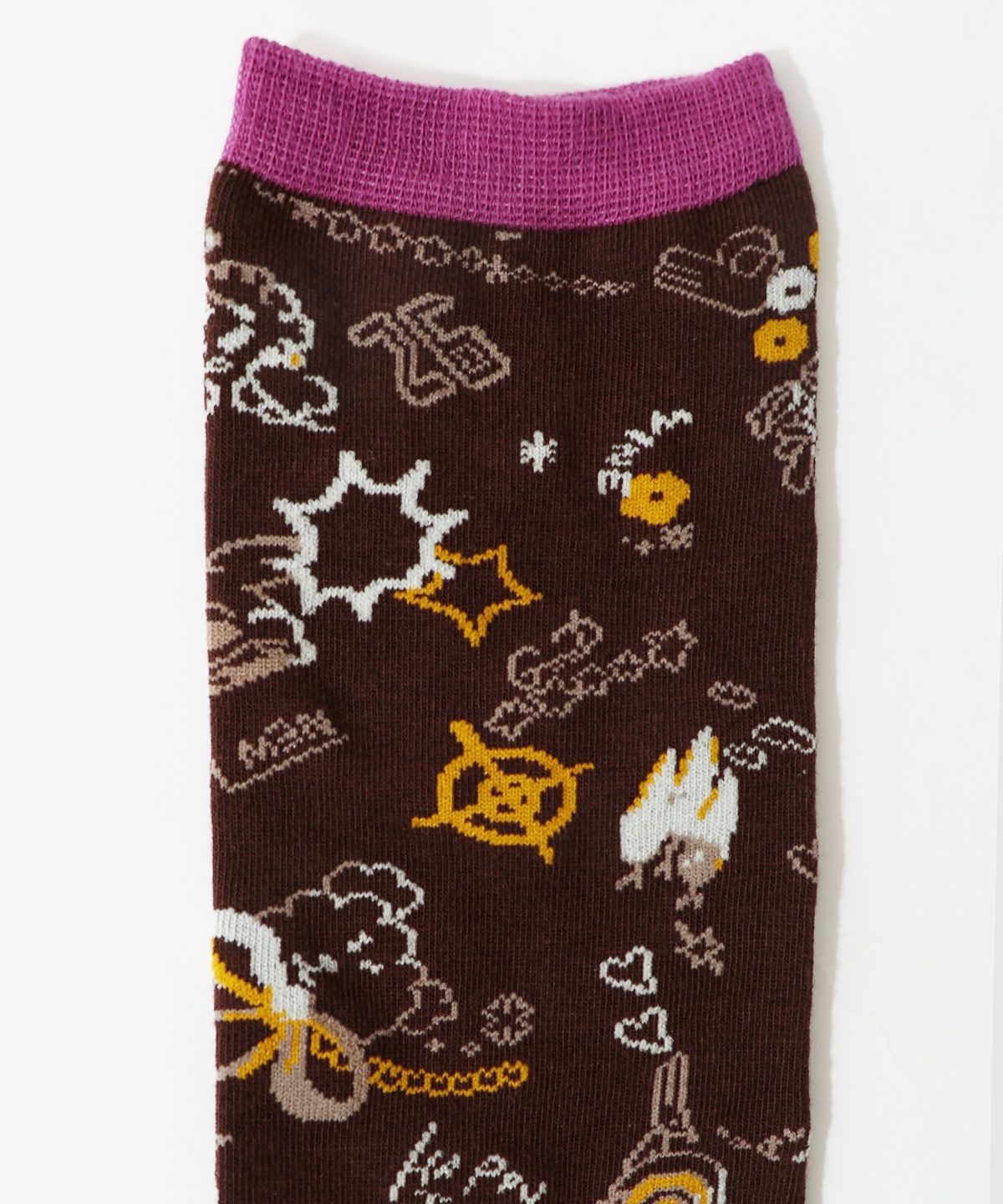 スカラーウサギと犬柄ソックス-14