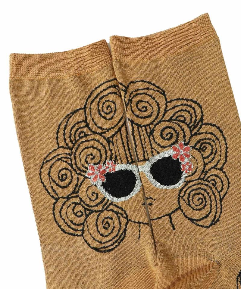 スカラーちゃんサングラス柄ソックス-11