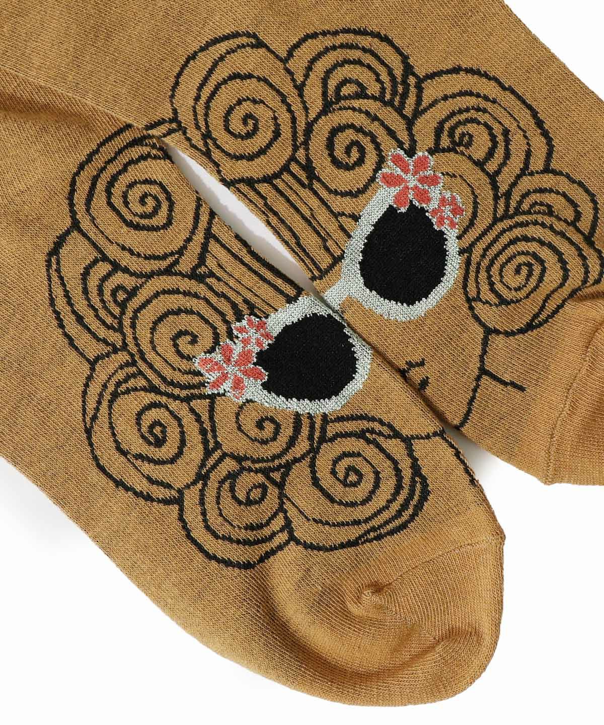 スカラーちゃんサングラス柄ソックス-14