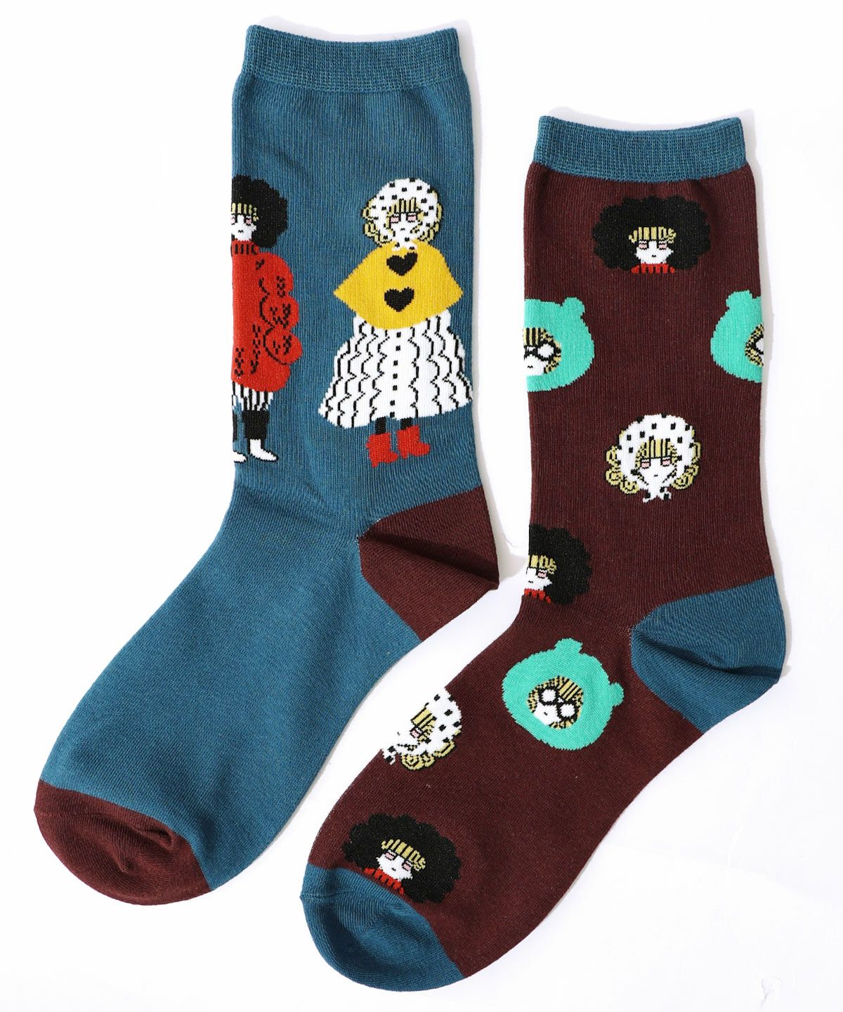 スカラーちゃん左右異柄ソックス-10