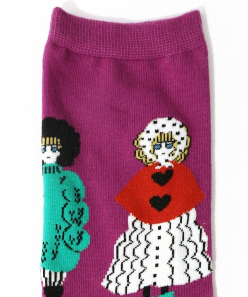 スカラーちゃん左右異柄ソックス-14