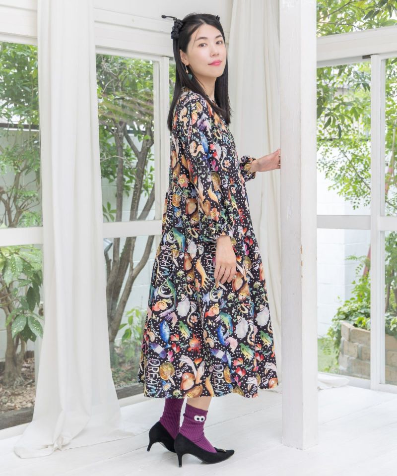 目玉ワッペン付リブソックス-2