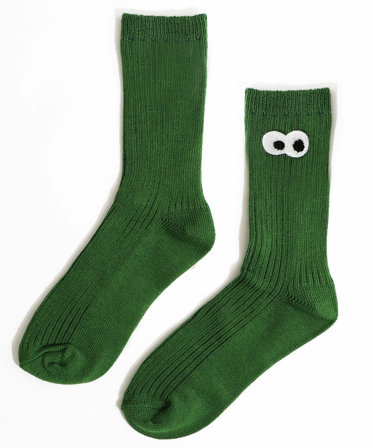 目玉ワッペン付リブソックス-6