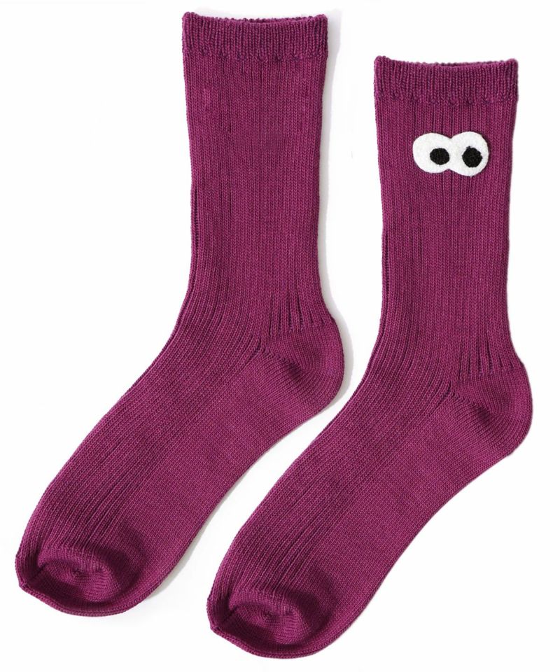 目玉ワッペン付リブソックス-11