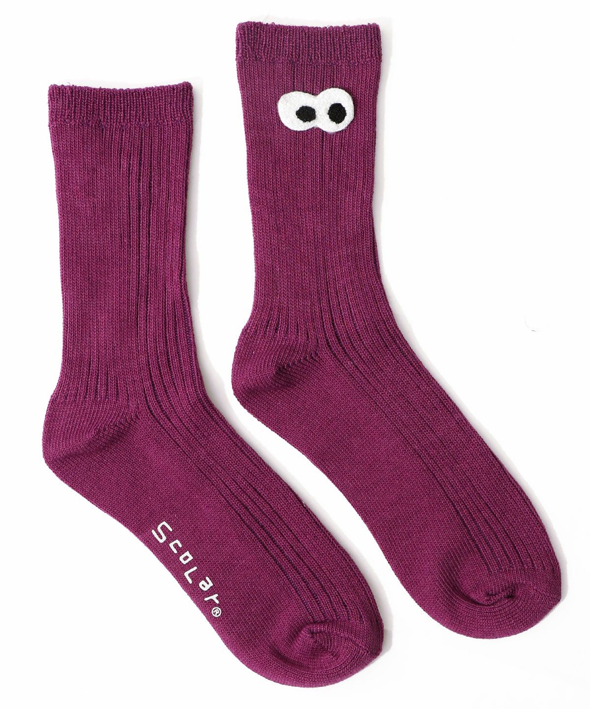 目玉ワッペン付リブソックス-12